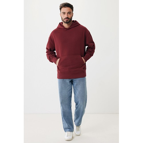 burdeos IQONIQ Yoho Sudadera Capucha Relax Fit Algodón Reciclado