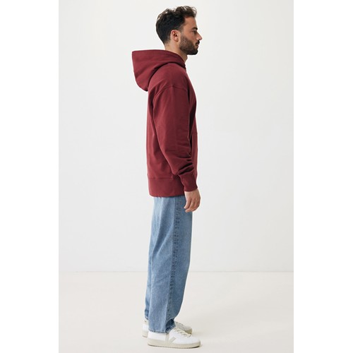 burdeos IQONIQ Yoho Sudadera Capucha Relax Fit Algodón Reciclado