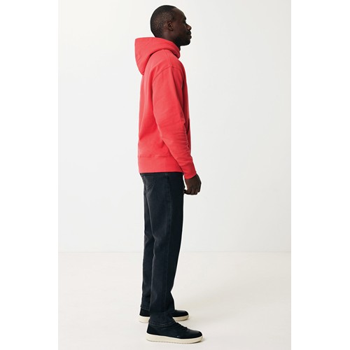 rojo claro IQONIQ Yoho Sudadera Capucha Relax Fit Algodón Reciclado