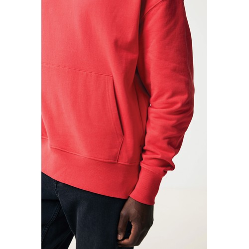 rojo claro IQONIQ Yoho Sudadera Capucha Relax Fit Algodón Reciclado