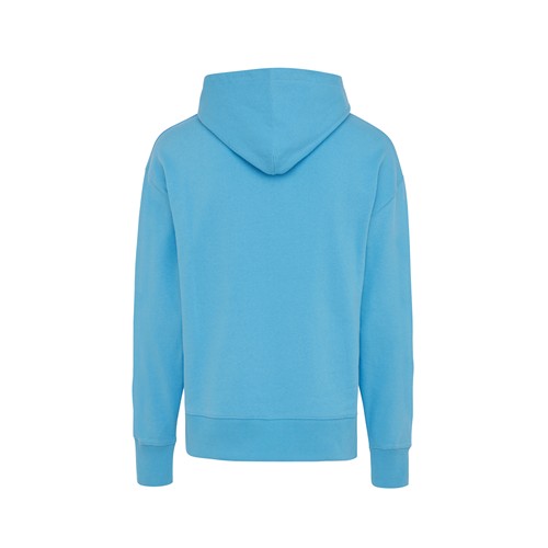 azul claro IQONIQ Yoho Sudadera Capucha Relax Fit Algodón Reciclado