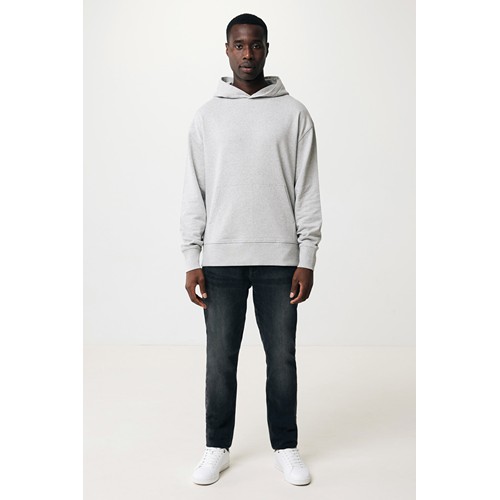 gris chiné IQONIQ Yoho Sudadera Capucha Relax Fit Algodón Reciclado