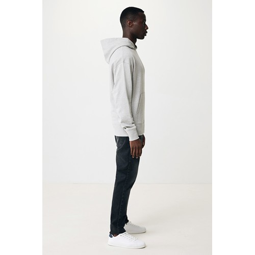 gris chiné IQONIQ Yoho Sudadera Capucha Relax Fit Algodón Reciclado