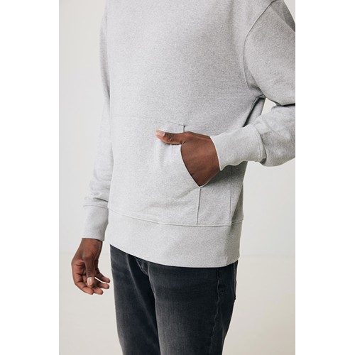 gris chiné IQONIQ Yoho Sudadera Capucha Relax Fit Algodón Reciclado