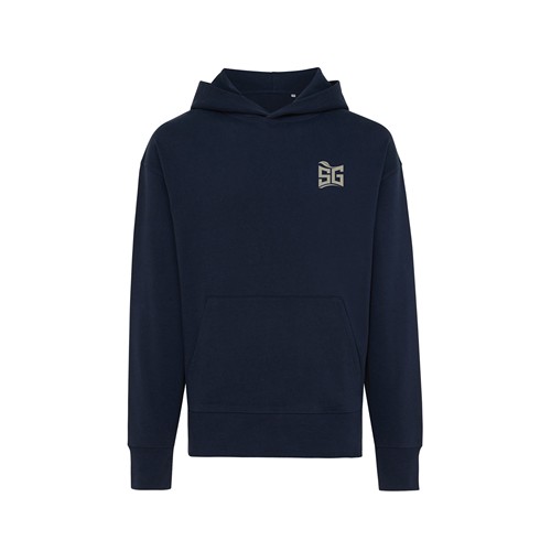 azul marino IQONIQ Yoho Sudadera Capucha Relax Fit Algodón Reciclado