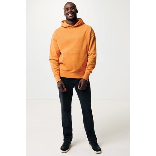 naranja sunset IQONIQ Yoho Sudadera Capucha Relax Fit Algodón Reciclado