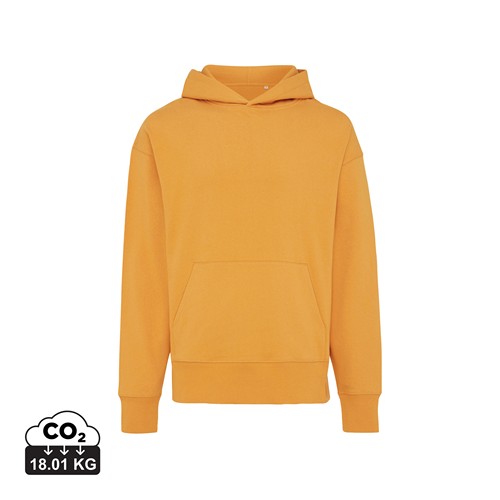 naranja sunset IQONIQ Yoho Sudadera Capucha Relax Fit Algodón Reciclado