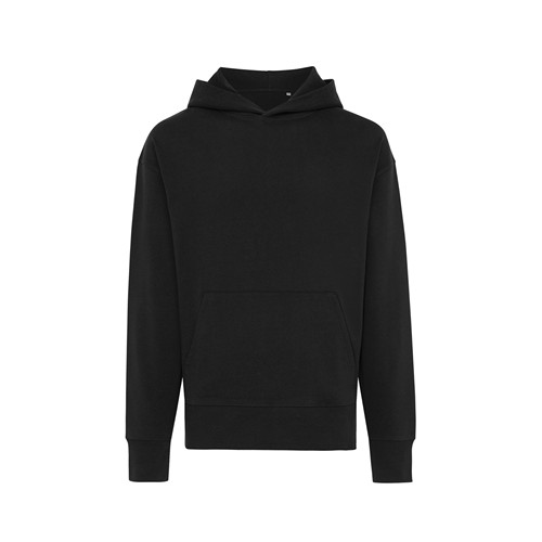 black IQONIQ Yoho Sudadera Capucha Relax Fit Algodón Reciclado