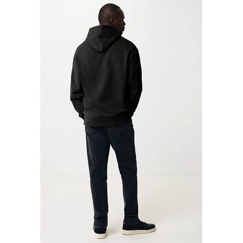 black IQONIQ Yoho Sudadera Capucha Relax Fit Algodón Reciclado