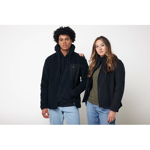 black IQONIQ Yoho Sudadera Capucha Relax Fit Algodón Reciclado