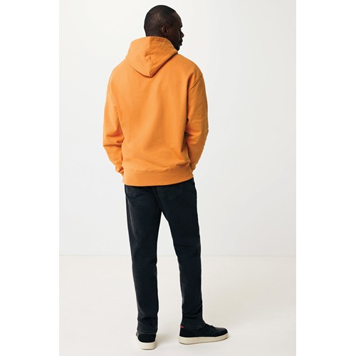 naranja sunset IQONIQ Yoho Sudadera Capucha Relax Fit Algodón Reciclado
