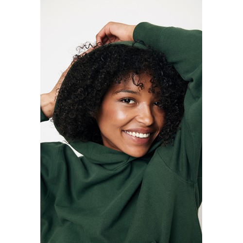 verde bosque IQONIQ Yoho Sudadera Capucha Relax Fit Algodón Reciclado