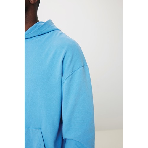 azul claro IQONIQ Yoho Sudadera Capucha Relax Fit Algodón Reciclado