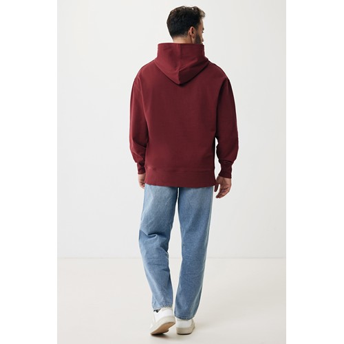 burdeos IQONIQ Yoho Sudadera Capucha Relax Fit Algodón Reciclado