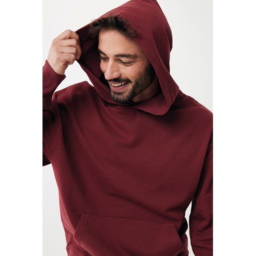 burdeos IQONIQ Yoho Sudadera Capucha Relax Fit Algodón Reciclado