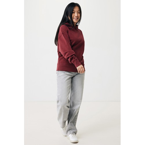 burdeos IQONIQ Yoho Sudadera Capucha Relax Fit Algodón Reciclado