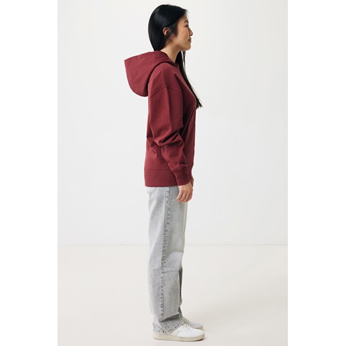 burdeos IQONIQ Yoho Sudadera Capucha Relax Fit Algodón Reciclado