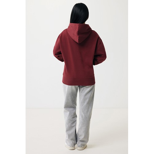 burdeos IQONIQ Yoho Sudadera Capucha Relax Fit Algodón Reciclado