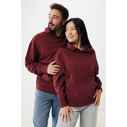 burdeos IQONIQ Yoho Sudadera Capucha Relax Fit Algodón Reciclado