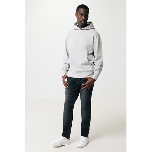 gris chiné IQONIQ Yoho Sudadera Capucha Relax Fit Algodón Reciclado