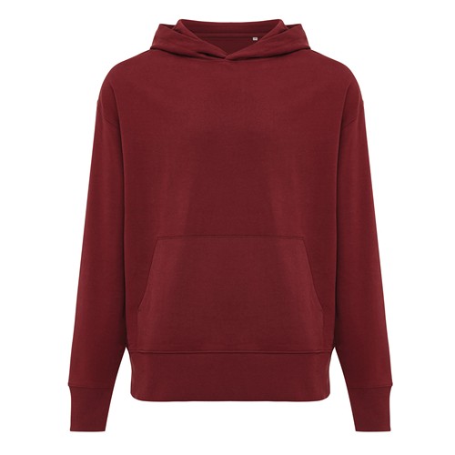 burdeos IQONIQ Yoho Sudadera Capucha Relax Fit Algodón Reciclado