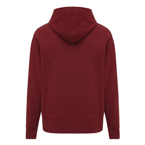 burdeos IQONIQ Yoho Sudadera Capucha Relax Fit Algodón Reciclado