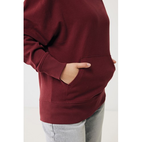 burdeos IQONIQ Yoho Sudadera Capucha Relax Fit Algodón Reciclado