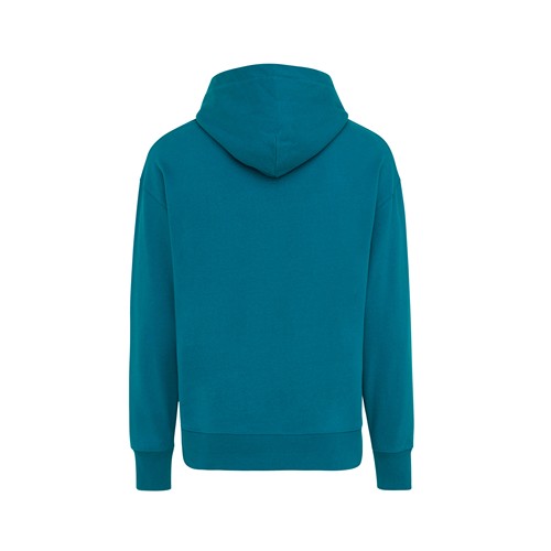 azul azulado profundo IQONIQ Yoho Sudadera Capucha Relax Fit Algodón Reciclado