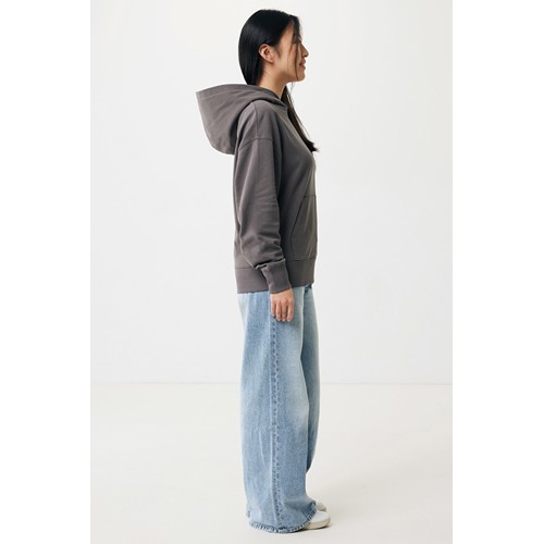 antracita IQONIQ Yoho Sudadera Capucha Relax Fit Algodón Reciclado