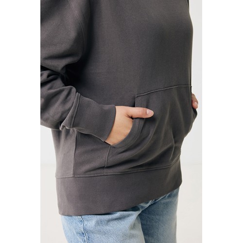antracita IQONIQ Yoho Sudadera Capucha Relax Fit Algodón Reciclado