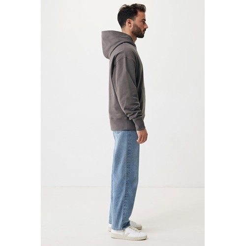 antracita IQONIQ Yoho Sudadera Capucha Relax Fit Algodón Reciclado