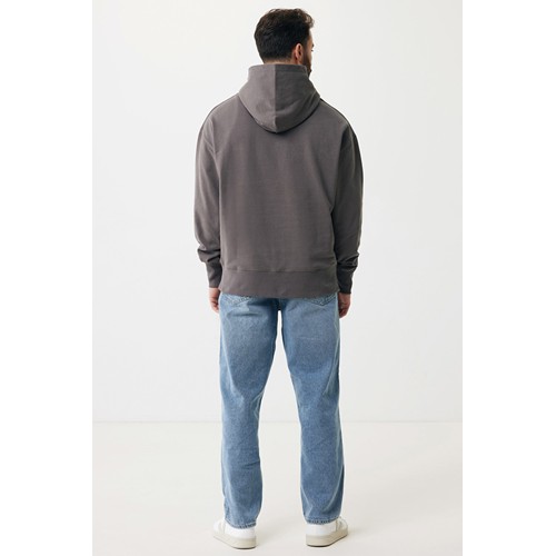 antracita IQONIQ Yoho Sudadera Capucha Relax Fit Algodón Reciclado