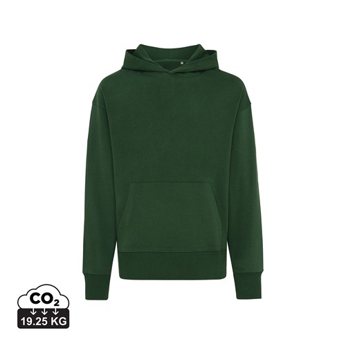 verde bosque IQONIQ Yoho Sudadera Capucha Relax Fit Algodón Reciclado