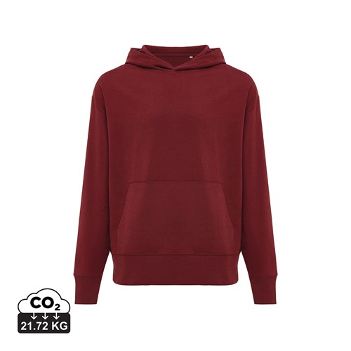 burdeos IQONIQ Yoho Sudadera Capucha Relax Fit Algodón Reciclado