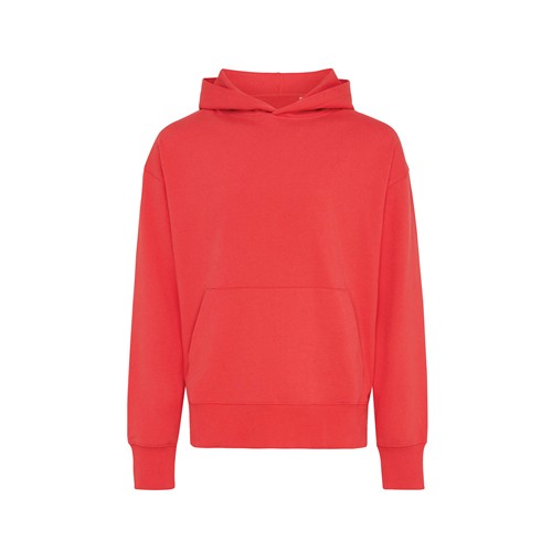 rojo claro IQONIQ Yoho Sudadera Capucha Relax Fit Algodón Reciclado