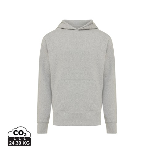 gris chiné IQONIQ Yoho Sudadera Capucha Relax Fit Algodón Reciclado