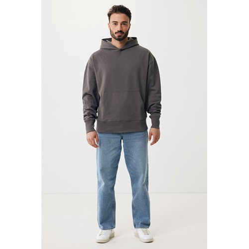 antracita IQONIQ Yoho Sudadera Capucha Relax Fit Algodón Reciclado