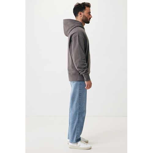 antracita IQONIQ Yoho Sudadera Capucha Relax Fit Algodón Reciclado