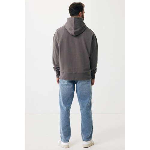 antracita IQONIQ Yoho Sudadera Capucha Relax Fit Algodón Reciclado