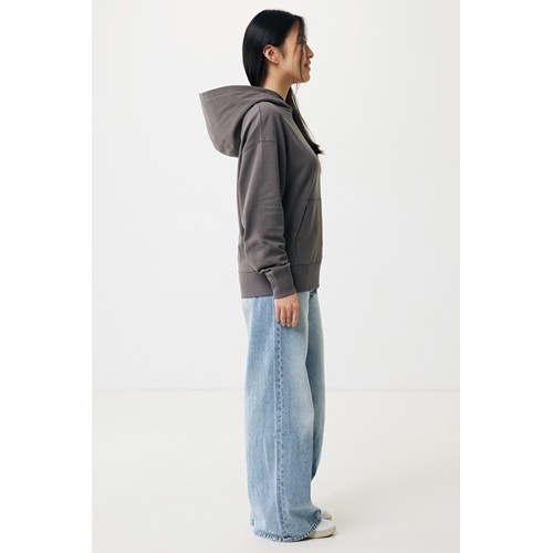 antracita IQONIQ Yoho Sudadera Capucha Relax Fit Algodón Reciclado