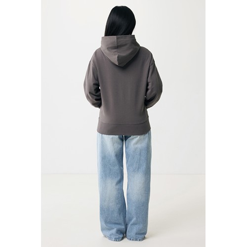 antracita IQONIQ Yoho Sudadera Capucha Relax Fit Algodón Reciclado