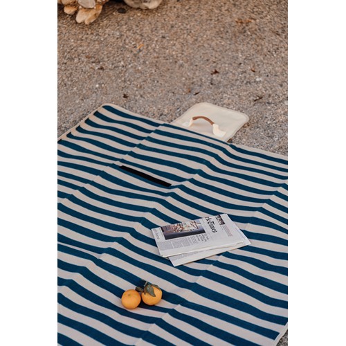 azul marino Manta picnic grande VINGA Alba GRS RPET