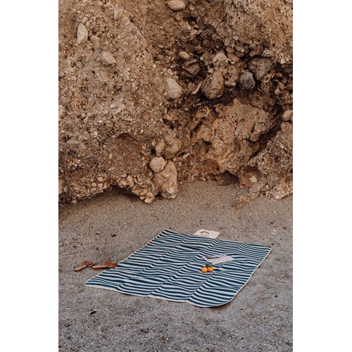 azul marino Manta picnic grande VINGA Alba GRS RPET