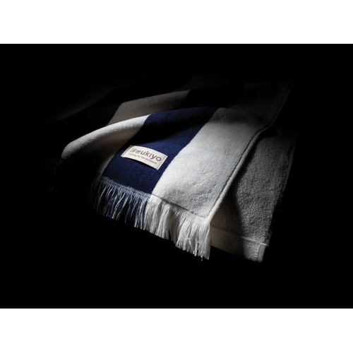 azul marino Toalla de playa Ukiyo Aware™ Yukari XL 100x180cm