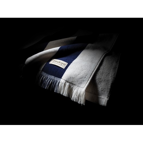 azul marino Toalla de playa Ukiyo Aware™ Yukari XL 100x180cm