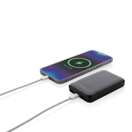 black Powerbank RCS 5.000 mAh de plástico reciclado