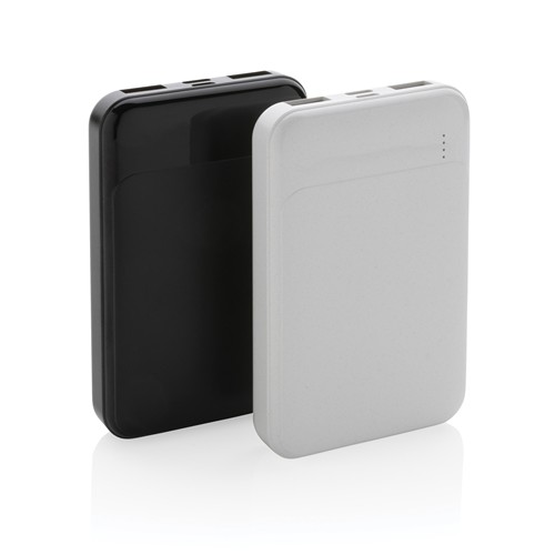 black Powerbank RCS 5.000 mAh de plástico reciclado