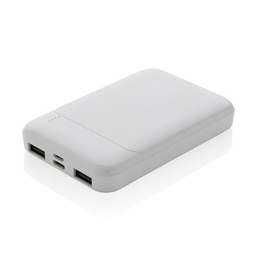 white Powerbank RCS 5.000 mAh de plástico reciclado