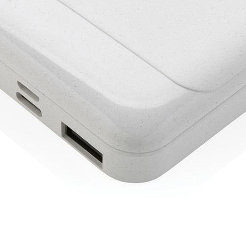 white Powerbank RCS 5.000 mAh de plástico reciclado