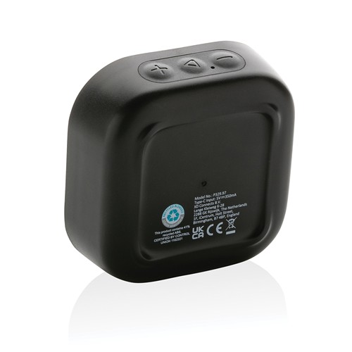 black Altavoz Soundbox 3W de plástico reciclado RCS